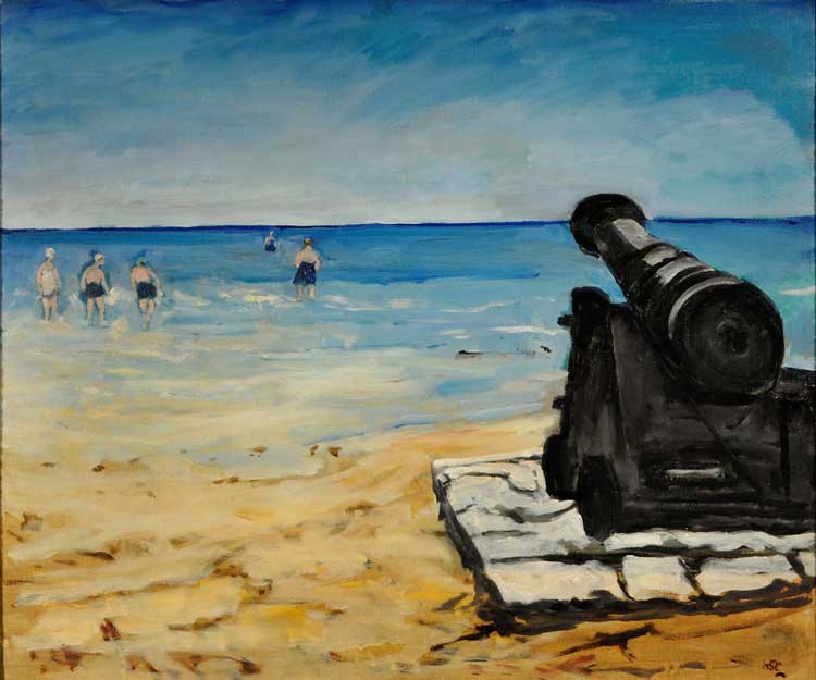 Sir Winston Churchill, The Beach at Walmer, 1938. America