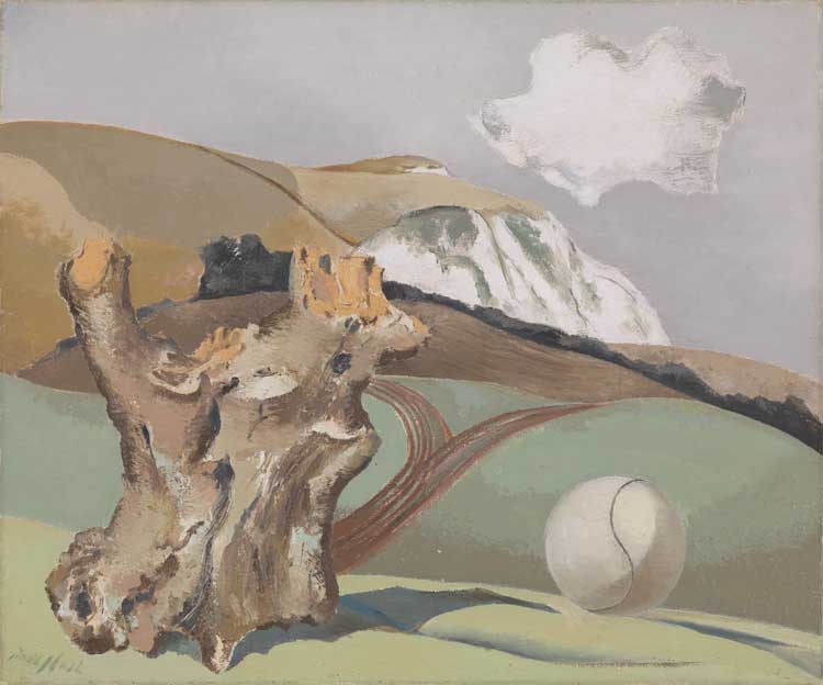 Paul Nash, Event on the Downs, 1934. UK Government Art Collection.
