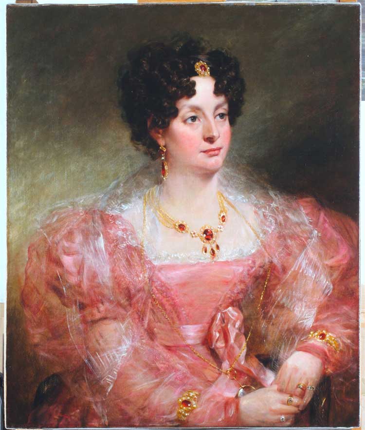 John Constable. Emily Treslove (1783-1865), 1826. Oil on canvas, 104 x 90 cm (framed). Sarah Cove ACR, Constable Research Project.