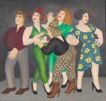 Beryl Cook, Window Dresser 2, c1994. Oil on panel. Courtesy of www.ourberylcook.com © John Cook 2025.