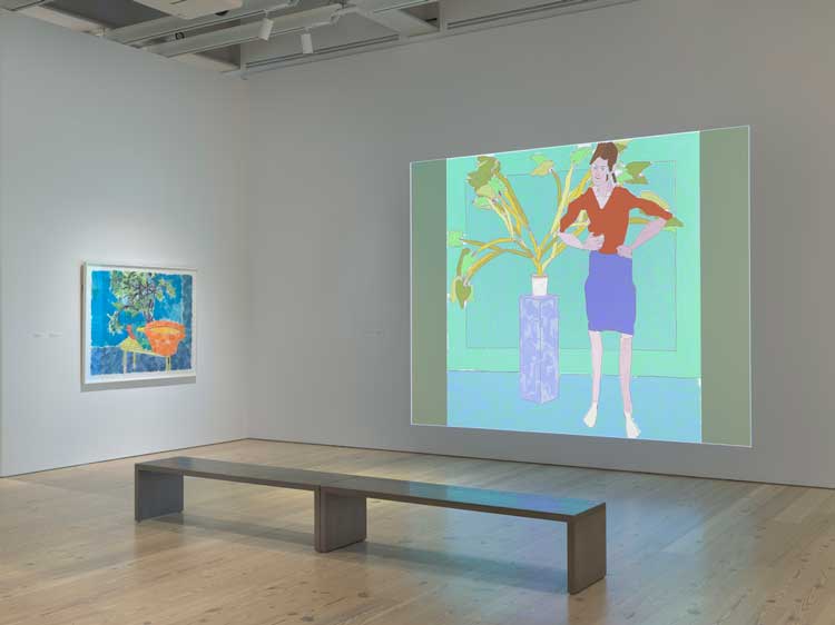 Harold Cohen: AARON, installation view, Whitney Museum of American Art, New York, 3 February – 19 May 2024. Photo: Ron Amstutz.