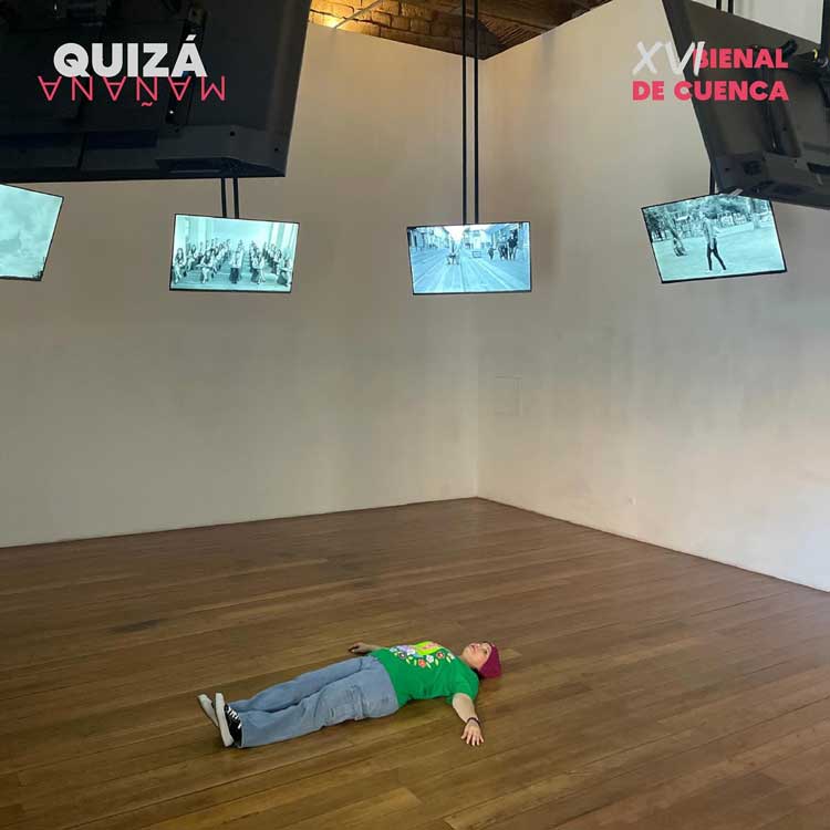 Patricio Palomeque (Ecuador), installation view of La suma de los círculos (The sum of the circles), 2023. Photo: Courtesy of Fundación Municipal Bienal de Cuenca.