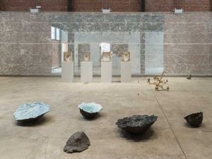 Tania Pérez Córdova: Generalization, installation view, SculptureCenter, New York, 2023. Courtesy the artist. Photo: Charles Benton.