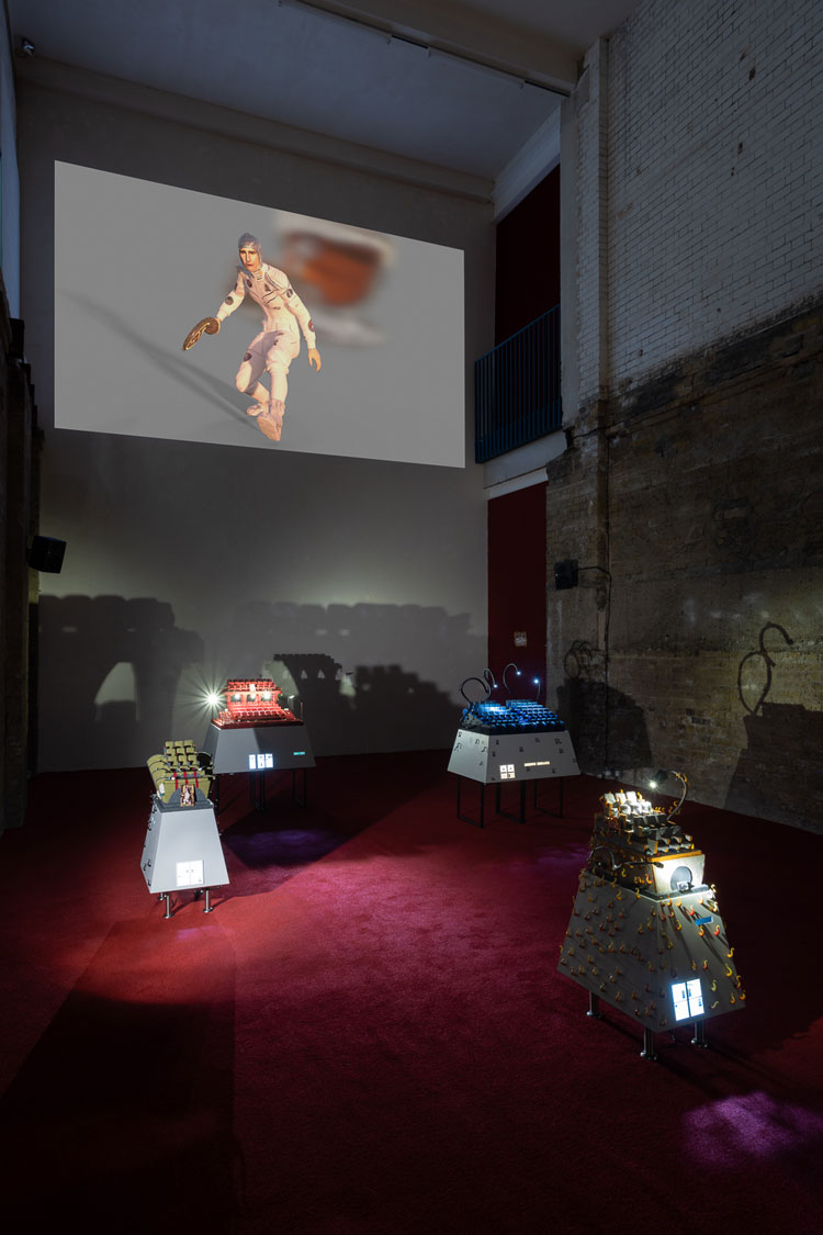 Kara Chin, Concerned Dogs, installation view, Goldsmiths CCA, 2023. Photo: Rob Harris.