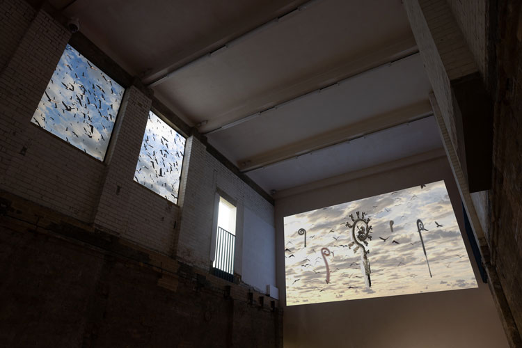 Kara Chin, Concerned Dogs, installation view, Goldsmiths CCA, 2023. Photo: Rob Harris.