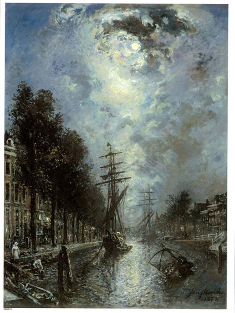 Johan Barthold Jongkind. Cityscape of Rotterdam: Canal à Rotterdam, 1873. Oil on canvas. Museum Rotterdam.