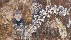 Focusing on paintings of her two beloved but untamed gardens, alongside self-portraits documenting the beatings she received from her husband, John Bratby, this small but important exhibition lays out clearly why Jean Cooke is a name that should be known