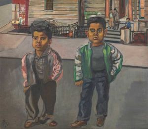 Alice Neel, Puerto Rican Boys on 108th Street, 1955. Tate © The estate of Alice Neel. Photo: Tate.
