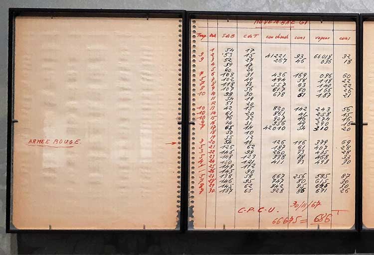 Records of the presence of the Red Army during the second world war. Photo: Ana Duarte.