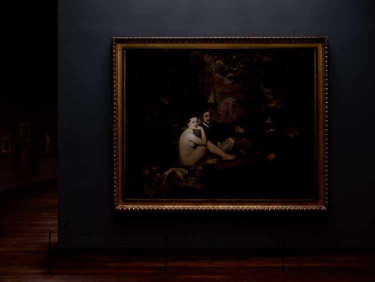 Sophie Calle, 2020, Édouard Manet’s Le Déjeuner sur l’Herbe. Photo: Musée d’Orsay, Sophie Crépy.