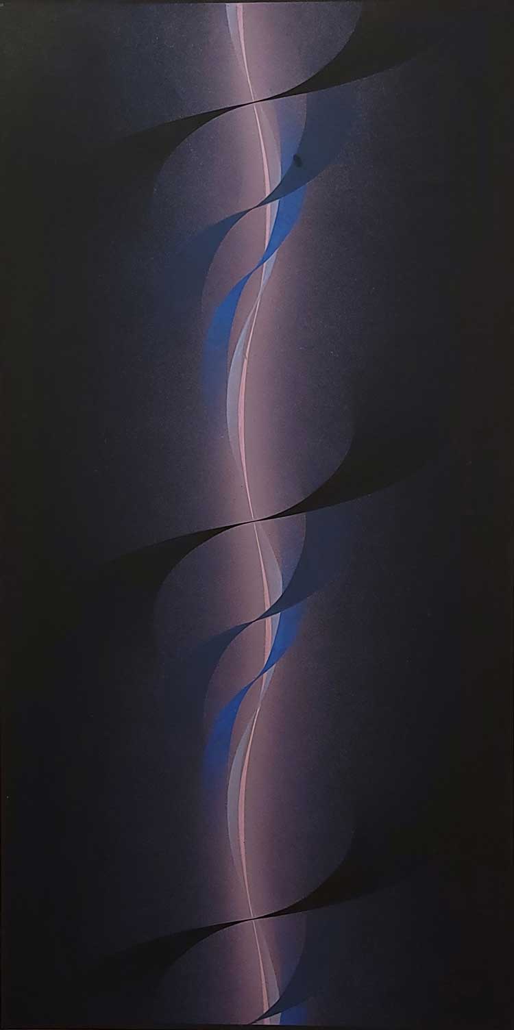 Francisco Arana Infante, Spiral #2, 1965. Tempera mixed media on fiberboard.