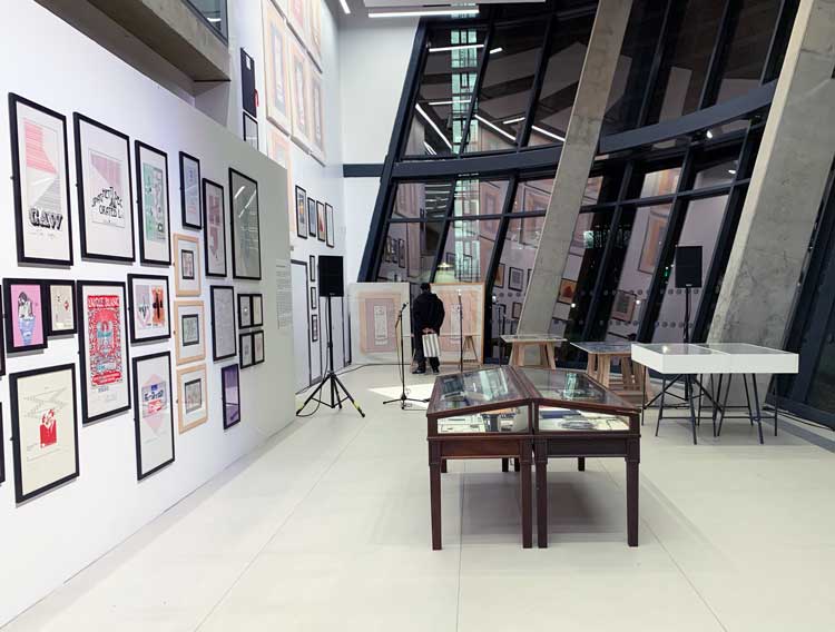 Henri Chopin: The (Almost) Complete Books, Zines and Multiples (1957-2007), installation view, the Leicester Gallery, De Montfort University, 27 November 2021 – 29 January 2022. Photo: Bronac Ferran.