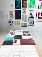 Henri Chopin: The (Almost) Complete Books, Zines and Multiples (1957-2007), installation view, the Leicester Gallery, De Montfort University, 27 November 2021 – 29 January 2022. Photo: Bronac Ferran.