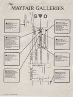 Grey Organisation. Cork Street Attack, map, London, 1985.