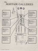 Grey Organisation. Cork Street Attack, map, London, 1985.