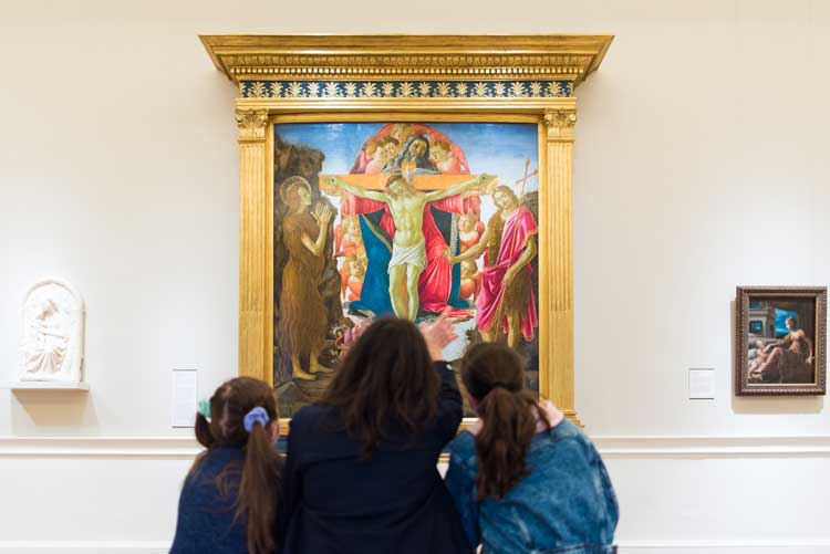 Botticelli in The Blavatnik Fine Rooms at The Courtauld Gallery. Photo © Jim Winslet.