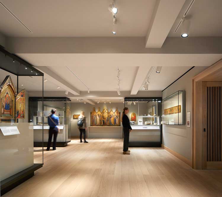 The Medieval and Early Renaissance Gallery at The Courtauld Gallery. Photo © Hufton+Crow.