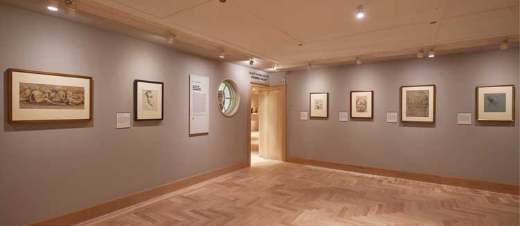 The Gilbert and Ildiko Butler Drawings Gallery at The Courtauld Gallery. Photo © David Levene