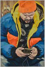 Jordan Casteel. Paisley, 2021. Oil on canvas, 114.3 × 76.2 × 3.8 cm (45 × 30 × 1.5 in). Photo: Todd-White Art, Courtesy Massimo de Carlo Gallery.
