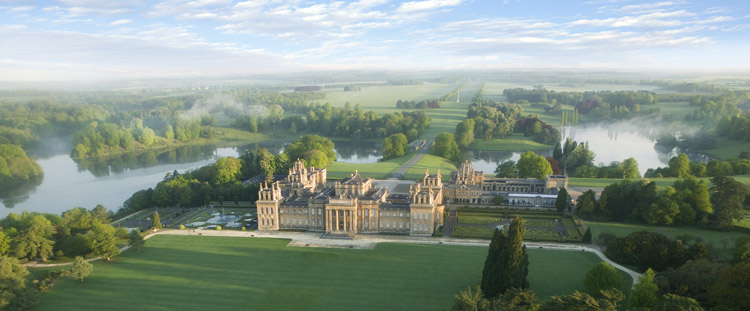 Blenheim Palace, England, built between 1705 and 1722, architect Sir John Vanbrugh © Blenheim 2021.