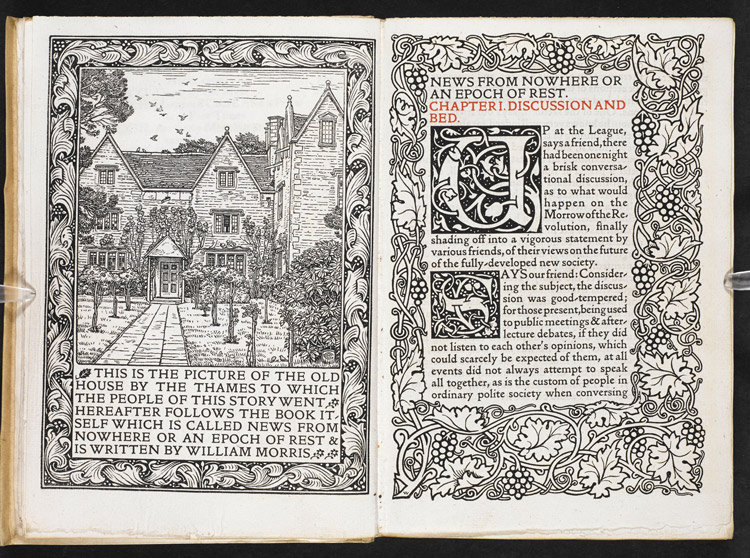 Kelmscott, print by William Morris.