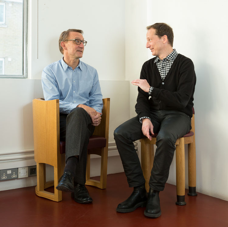 Peter St John (left) and Adam Caruso of Caruso St John Architects.