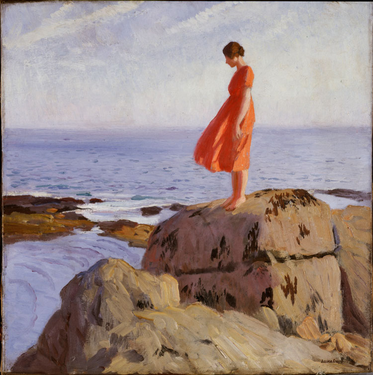 Laura Knight (1877-1970). A Dark Pool, c1917. Oil on canvas. Laing Art Gallery, Newcastle-upon-Tyne, UK / © Tyne & Wear Archives & Museums. © Reproduced with permission of The Estate of Dame Laura Knight DBE RA 2020. All Rights Reserved / Bridgeman Images .