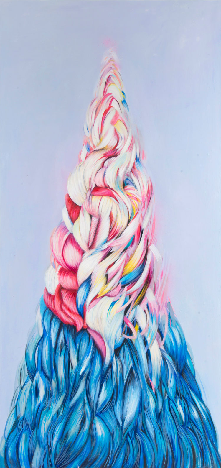 Perdita Sinclair, Wave Tower, 2020. Oil on canvas, 165 x 80 cm. © the artist.
