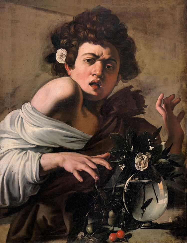 Michelangelo Merisi da Caravaggio, Boy Bitten by a Lizard c1597-8. Florence, Fondazione di Studi di Storia dell’Arte Roberto Longhi.