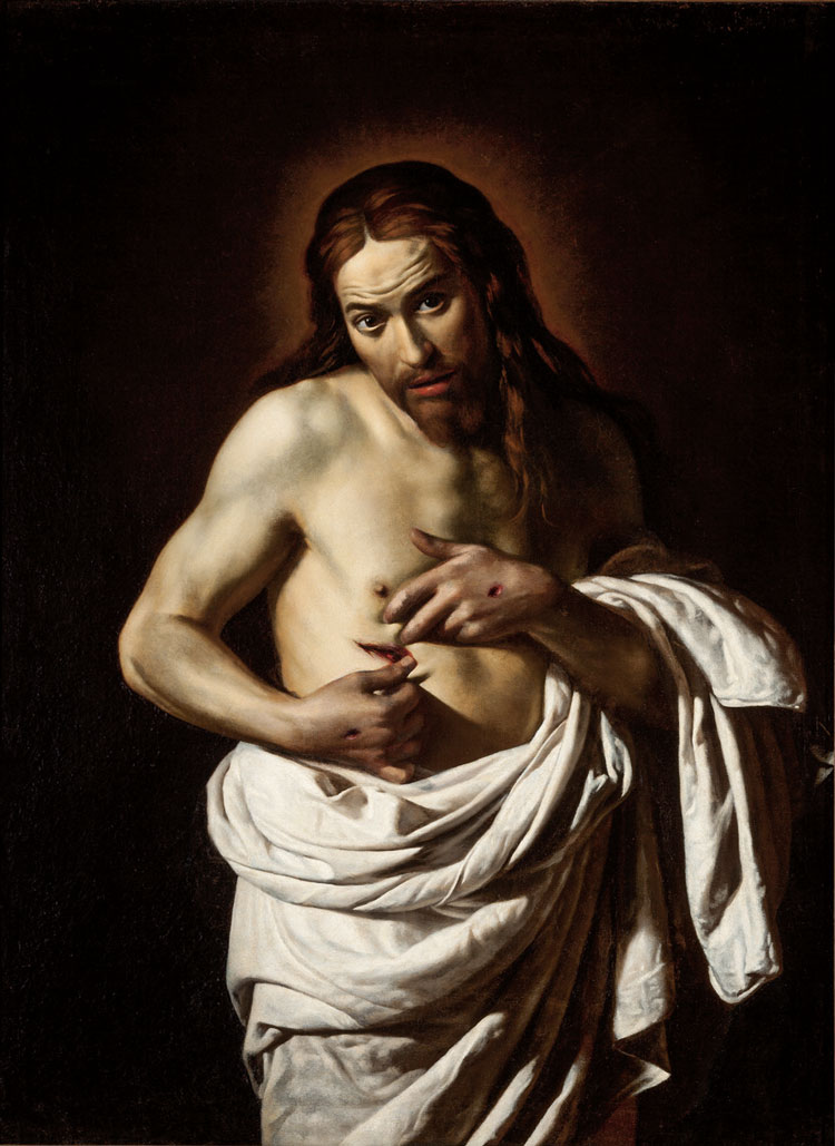 Spadarino (Giovanni Antonio Galli). Christ Displaying his Wounds, c1625–35. Oil on canvas, 132.3 x 97.8 cm. Perth, Perth Museum and Art Gallery & Kinross Council, Scotland.