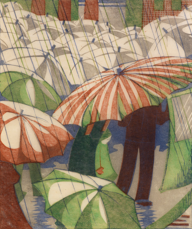 Ethel Spowers, Wet Afternoon, 1929-30. Photo: Osborne Samuel, London / ©The Estate of Ethel Spowers.