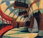 Cyril Power, The Tube Station, 1932. © The Estate of Cyril Power. All Rights Reserved, 2019 / Bridgeman Images.
