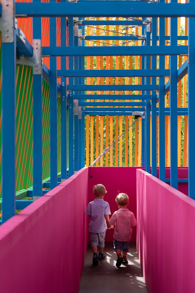 Dulwich Pavilion 2019: The Colour Palace, by artist Yinka Ilori and architects Pricegore. Photo: Adam Scott.