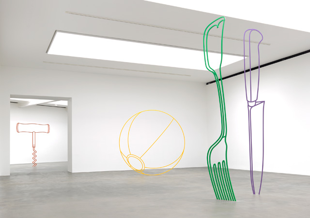 Michael Craig-Martin: Sculpture, installation view, The Gagosian, Britannia Street, London, 2019. Photo: Lucy Dawkins.