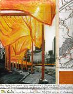 Christo. The Gates. Mixed media, 8.5 x 11 in. Private collection, NY.