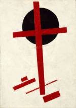 Kazimir Malevich. Mystic Suprematism (Red Cross on Black Circle), 1920-22. Oil on canvas, 72.5 x 51 cm. Stedelijk Museum Collection, Amsterdam.