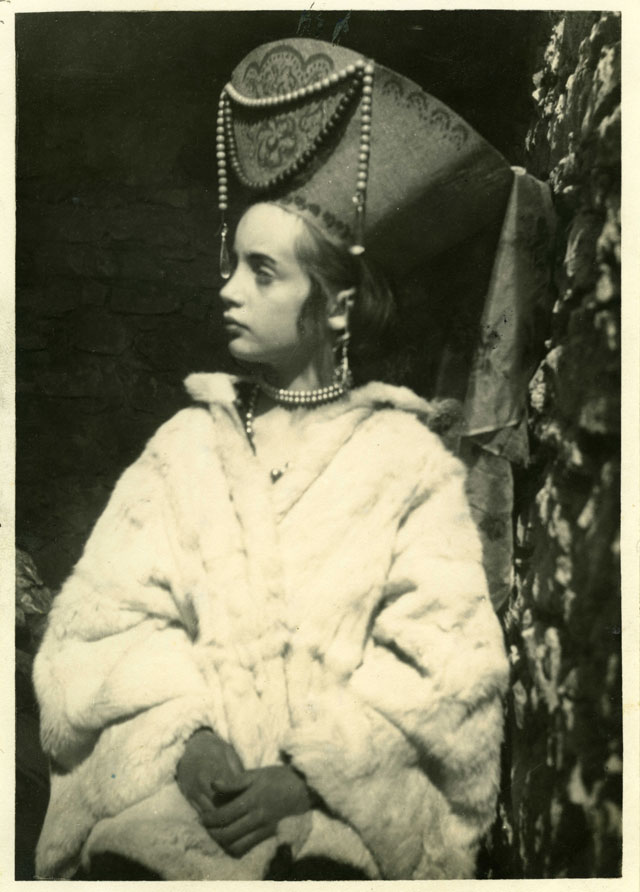 Vanessa Bell. Angelica as the Russian Princess, photographed in the south of France, 1928. Photograph. © Estate of Vanessa Bell courtesy of Henrietta Garnett. Courtesy The Charleston Trust.