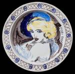 Vanessa Bell and Duncan Grant. Famous Women Dinner Service, 1932 (detail, Miss 1933). Courtesy PIANO NOBILE, Robert Travers (Works of Art) Ltd.