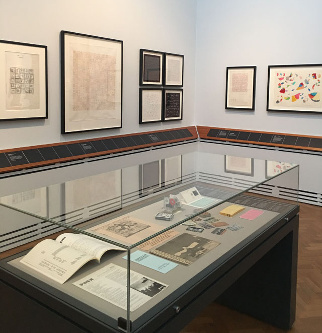 Gallery view, Chance and Control: Art in the Age of Computers, V&A, London 2018. Photograph: Catherine Mason.