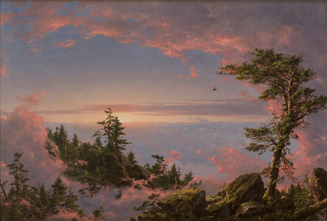 Frederic Edwin Church. Above the Clouds at Sunrise, 1849. Oil on canvas, 69.2 x 102.2 cm. Private collection.