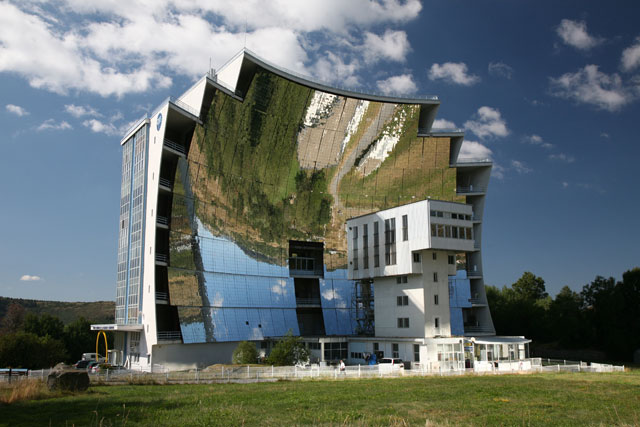 Félix Trombe Solar Furnace, Odeillo, France, 2010. Photograph: David Cross.