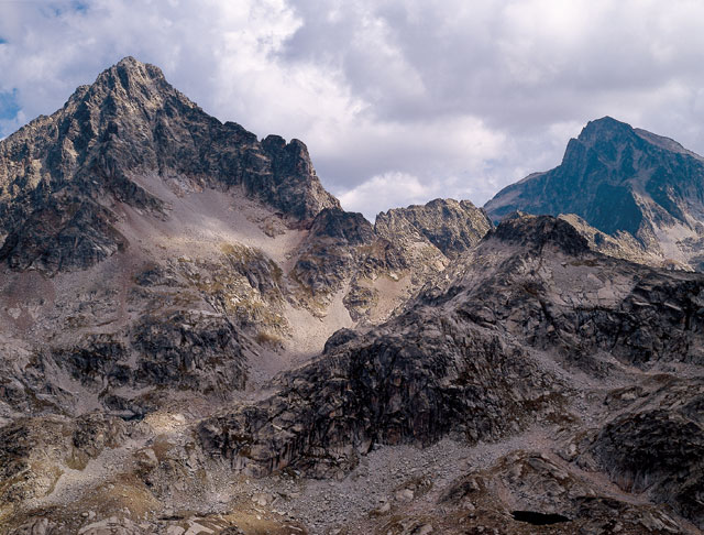 David Cross. South-Western Pyrenees, France, 1993. Medium format transparency.