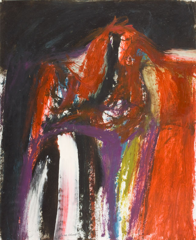 William Crozier. (Untitled) Landscape, c1961. Oil on paper, 61 x 50 cm. Private collection courtesy Piano Nobile, London.