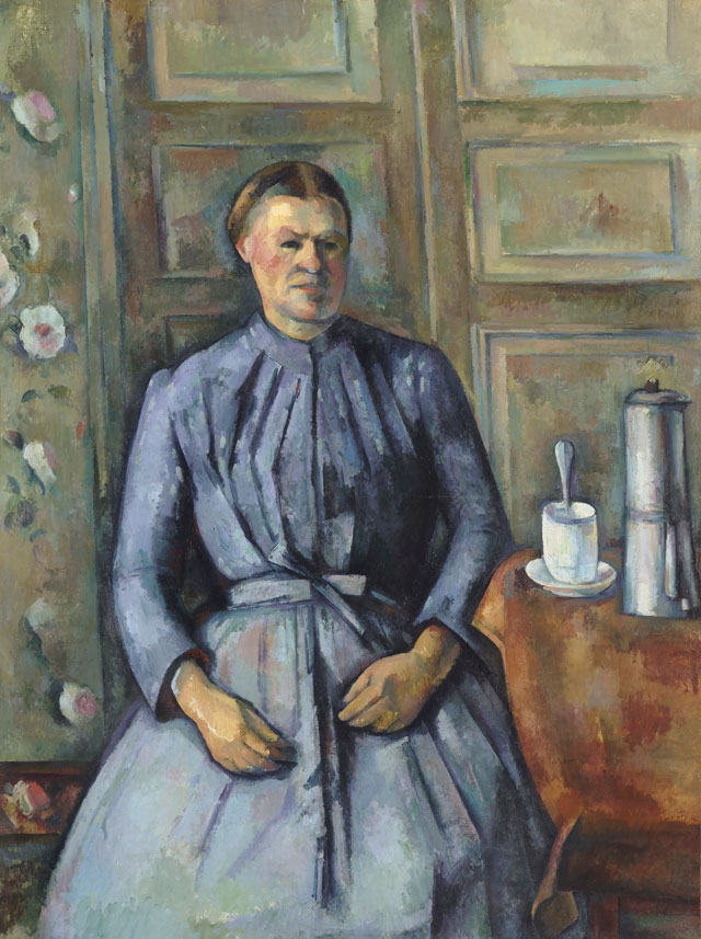 Paul Cézanne. Woman with a Cafetière. c1895 Musée d'Orsay, Paris. Gift of Mr and Mrs Jean-Victor Pellerin, 1956. Photograph © RMN-Grand Palais (Musée d’Orsay) / Hervé Lewandowski.