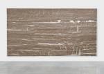 Dan Colen. A Little Wooden Ship, 2015. Steel studs on canvas, 106 x 200 in (269.2 x 508 cm). Photographed: Prudence Cuming Associates. Copyright Dan Colen.