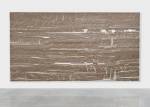 Dan Colen. A Little Wooden Ship, 2015. Steel studs on canvas, 106 x 200 in (269.2 x 508 cm). Photographed: Prudence Cuming Associates. Copyright Dan Colen.