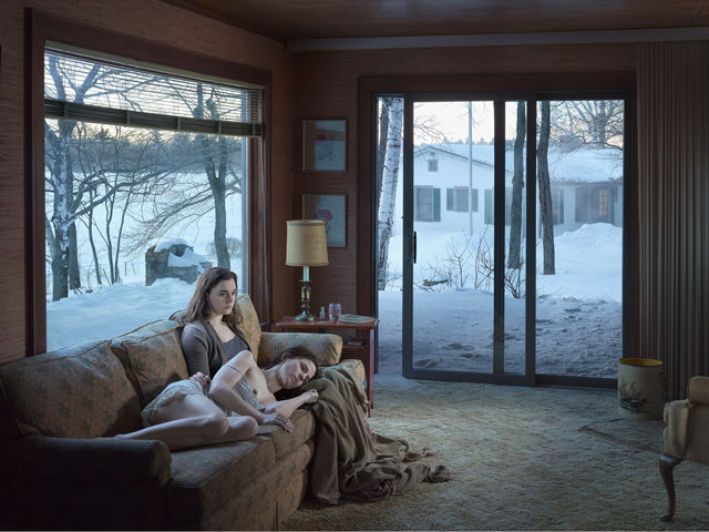 Gregory Crewdson. Mother and Daughter, 2014. Digital pigment prints, 37 ½ × 50 in (95.25 × 127 cm). © Gregory Crewdson. Courtesy Gagosian Gallery.
