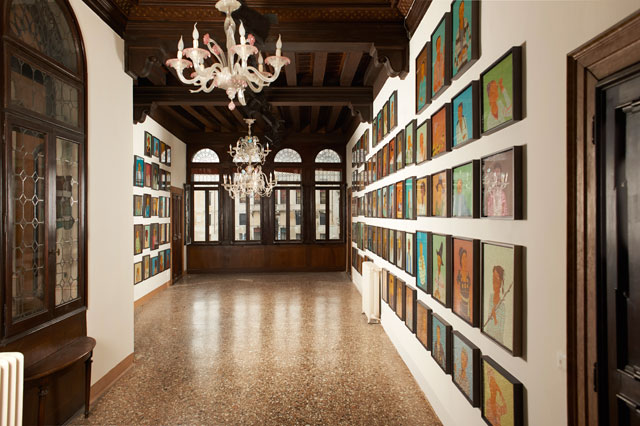 Stephen Chambers: The Court of Redonda. Installation view, Venice Biennale 2017. Photograph: Farah Syed.