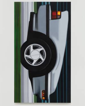 Peter Cain. Prelude #3, 1990. Oil on canvas, 85 x 48 in (216 x 122 cm). © Peter Cain, courtesy Matthew Marks Gallery.