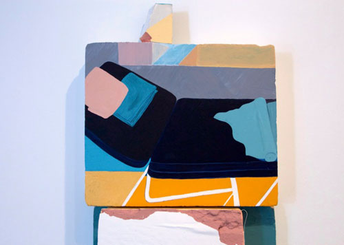 Jennifer Campbell. 30 Minutes, 2015. Acrylic on foam-board with mixed media, 185 x 60 x 26 cm.